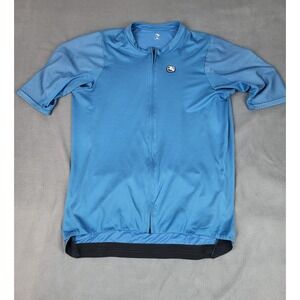 Giordana SilverLine Cycling Jersey Adult Large Blue Lightweight Full Zip Stretch